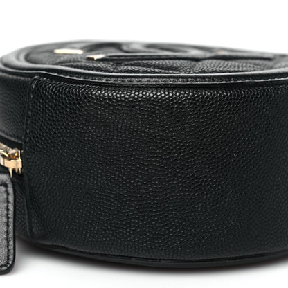 Chanel Caviar Quilted Round Filigree Crossbody Black 9 of 10