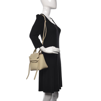 Celine Grained Calfskin Nano Belt Bag Linen 2 of 9