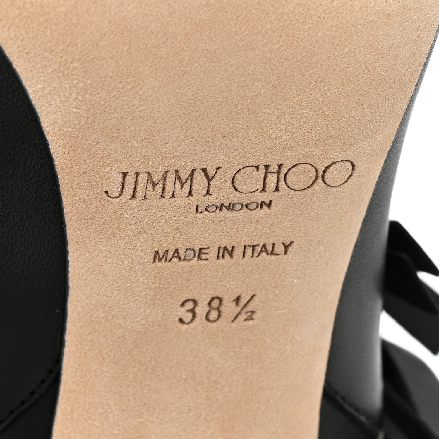 Jimmy Choo Nappa Mystery 100 Boots 38.5 Black 6 of 10