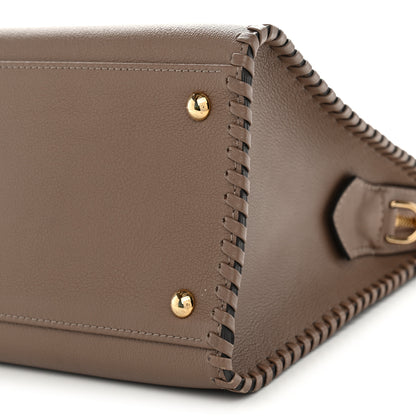 Louis Vuitton Calfskin Snakeskin Very Zipped Tote Taupe 9 of 9