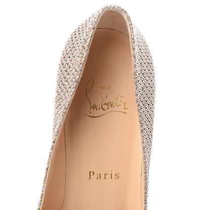 Christian Louboutin Glitter Diams Eloise 85 Pumps 37.5 Colombe 7 of 8
