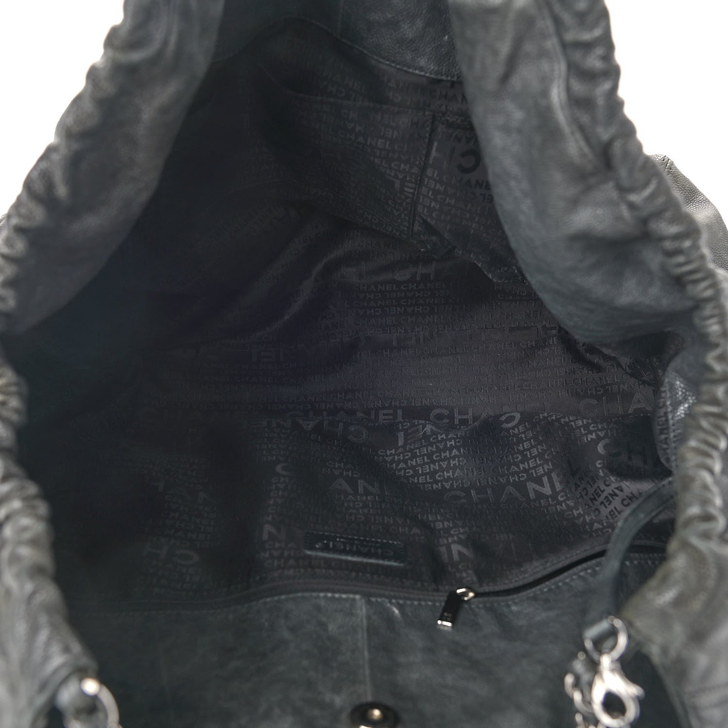 Chanel Distressed Caviar XL Coco Cabas Black 5 of 9