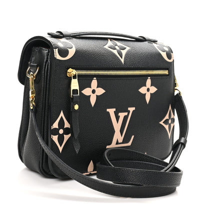 Louis Vuitton Empreinte Monogram Giant Pochette Metis Black Beige 2 of 9