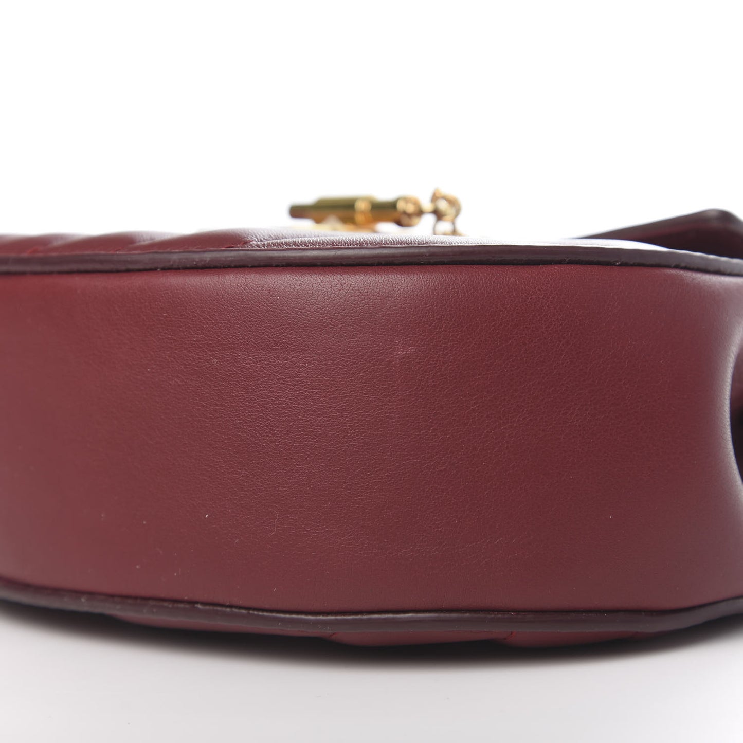 Calfskin Quilted Mini Drew Bijou Shoulder Bag Plum Purple