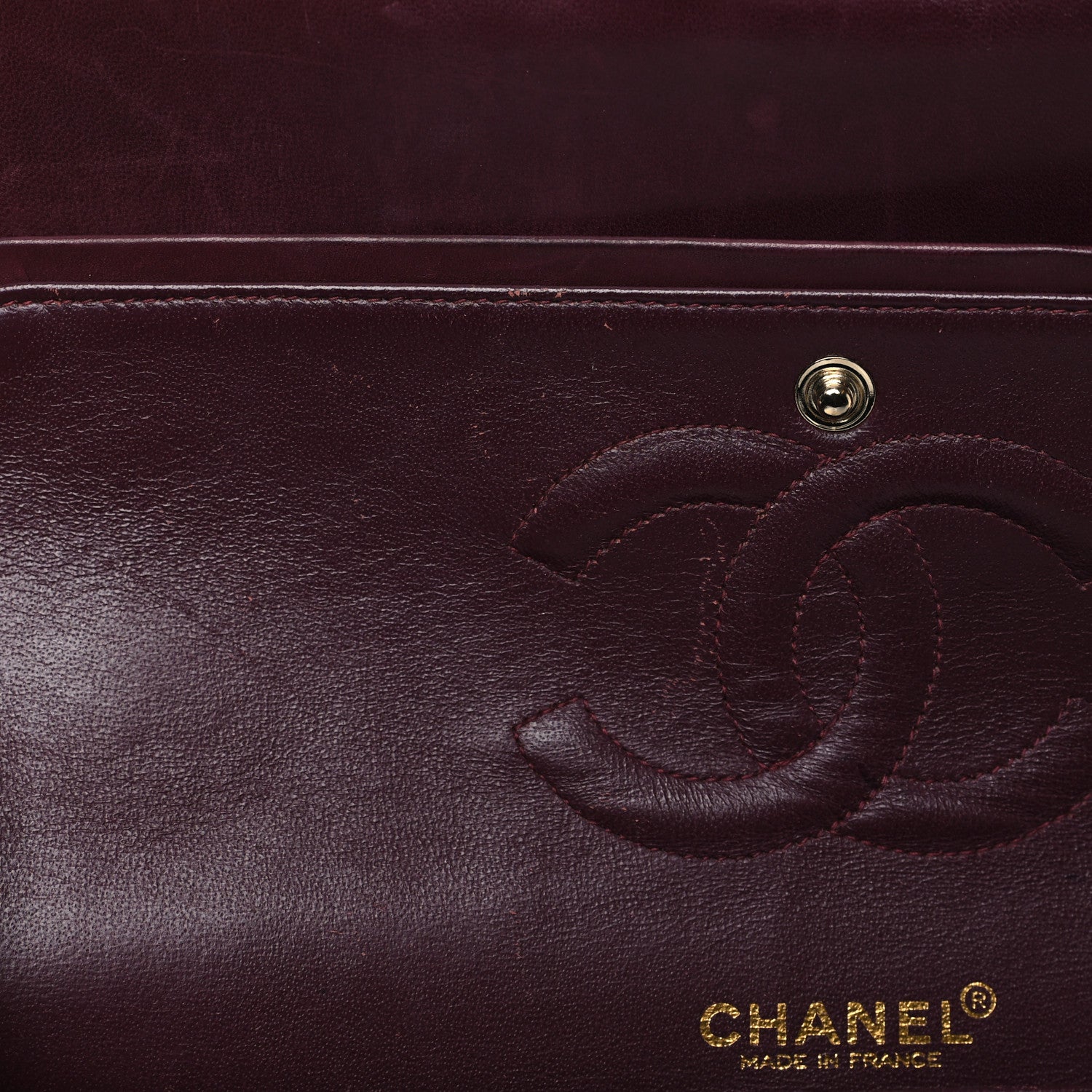 Chanel Tweed Quilted Medium Double Flap Purple 9 of 9