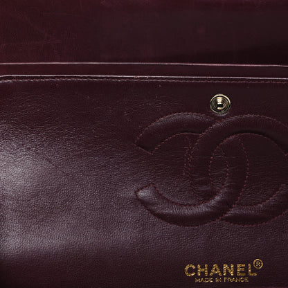 Chanel Tweed Quilted Medium Double Flap Purple 9 of 9