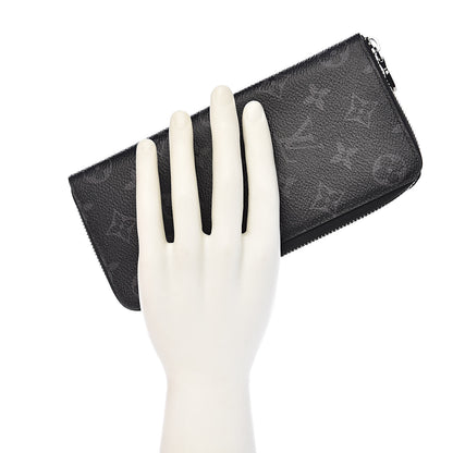 Louis Vuitton Monogram Eclipse Vertical Zippy Wallet 2 of 7