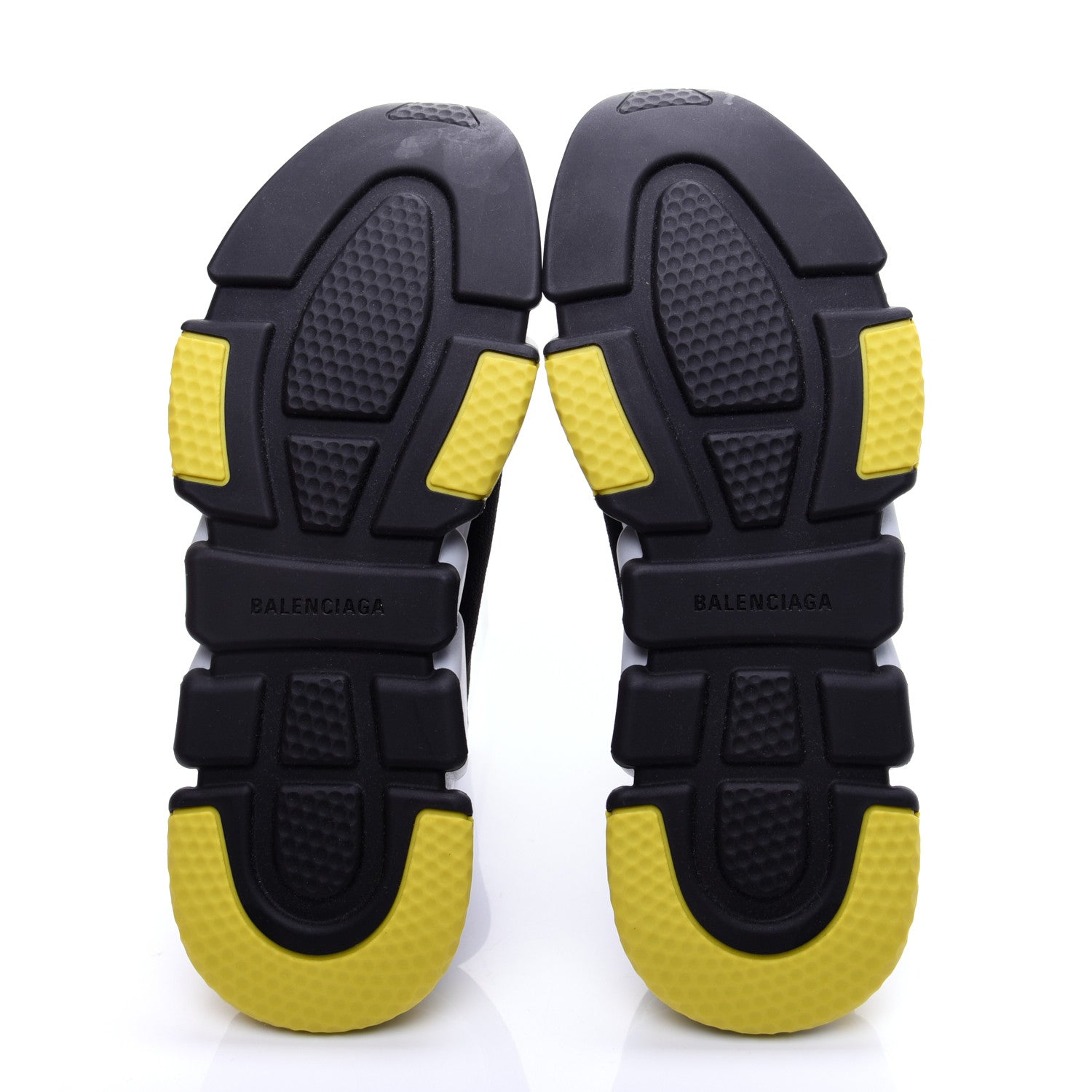 Balenciaga Neoprene Knit BB Mens Speed Sneakers 45 Black Grey Yellow 9 of 11