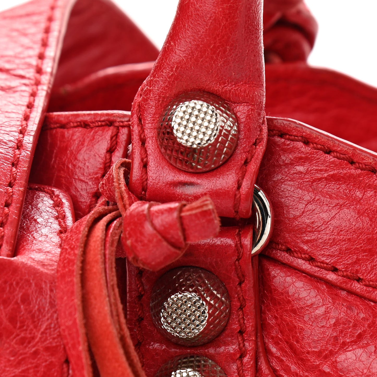 Agneau Giant 12 Silver Hardware Mini City Rouge Cardinal
