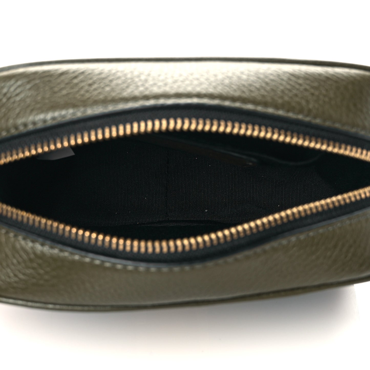 Calfskin Snapshot Camera Bag Olive Green