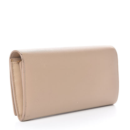 Saint Laurent Grain De Poudre Classic Monogram Cassandre Wallet Nude Powder 3 of 14
