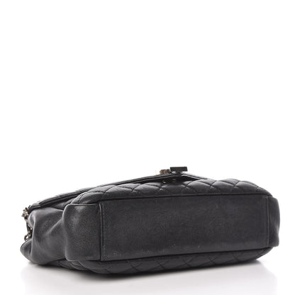 Saint Laurent Sheepskin Tri-Quilt Monogram Medium College Bag Black 4 of 18