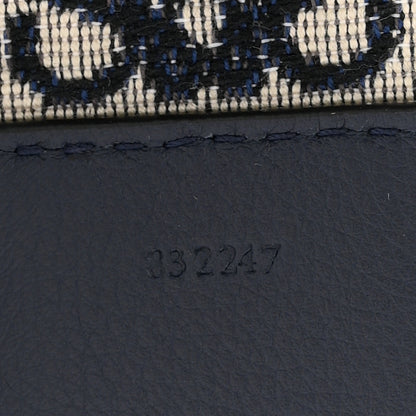 Loewe Calfskin Jacquard Anagram Strap Navy Black 4 of 4