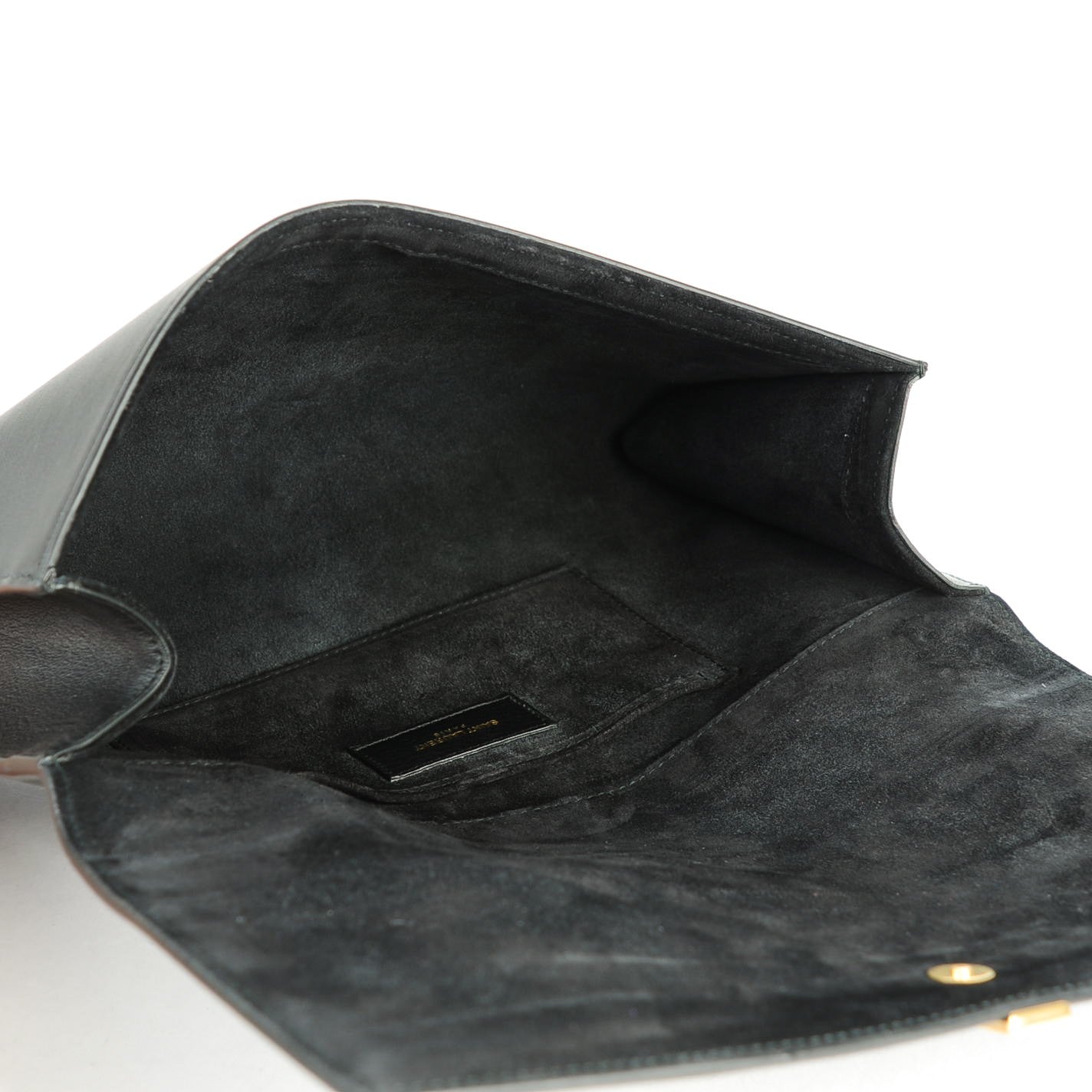 Calfskin Classic Y Ligne Clutch Black