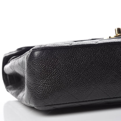 Chanel Caviar Quilted Medium Double Flap Black 13 of 19