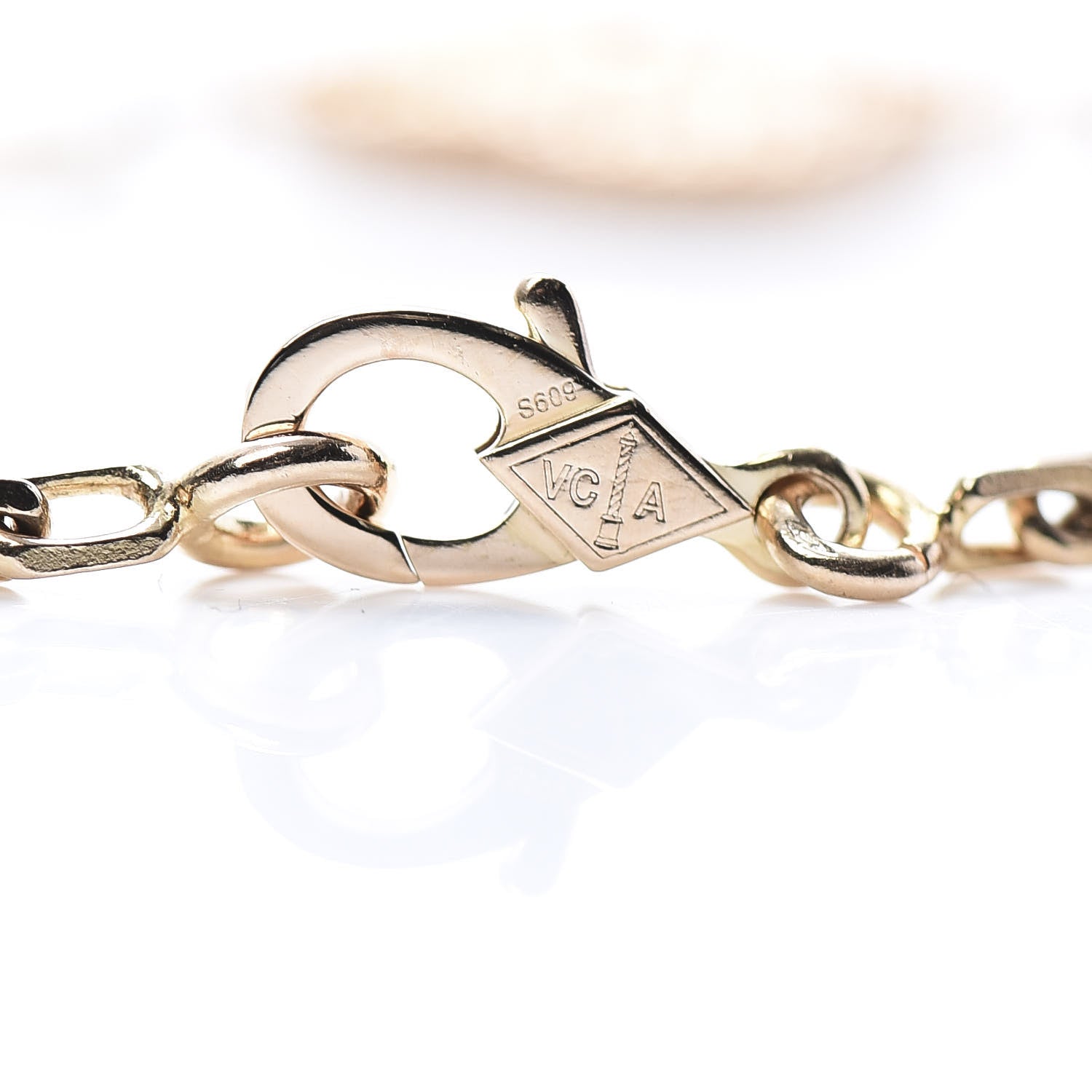 Van Cleef & Arpels 18K Rose Gold 5 Motifs Vintage Alhambra Bracelet 4 of 6