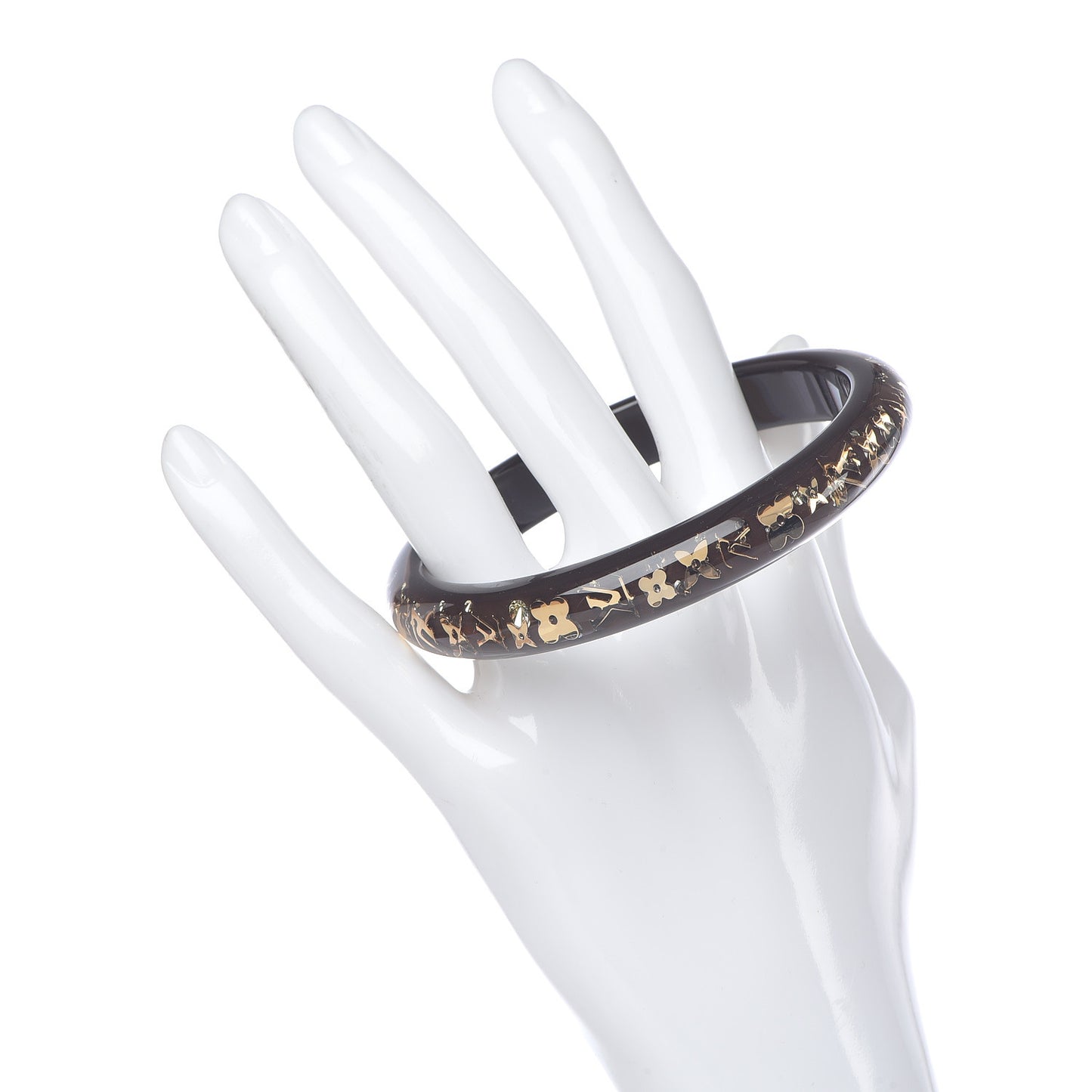 Resin Swarovski Medium Inclusion Bracelet PM Marron