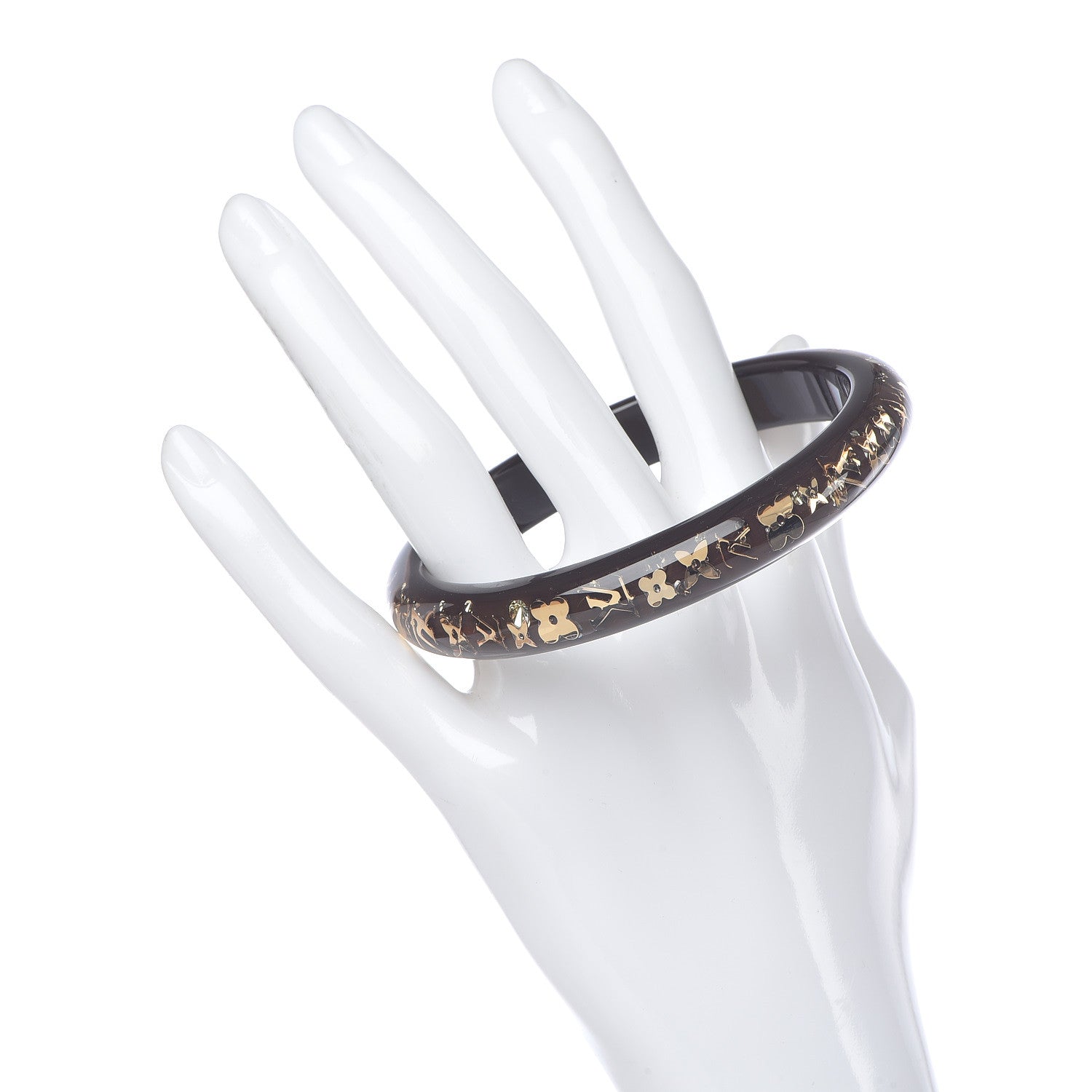 Louis Vuitton Resin Swarovski Medium Inclusion Bracelet PM Marron 2 of 3