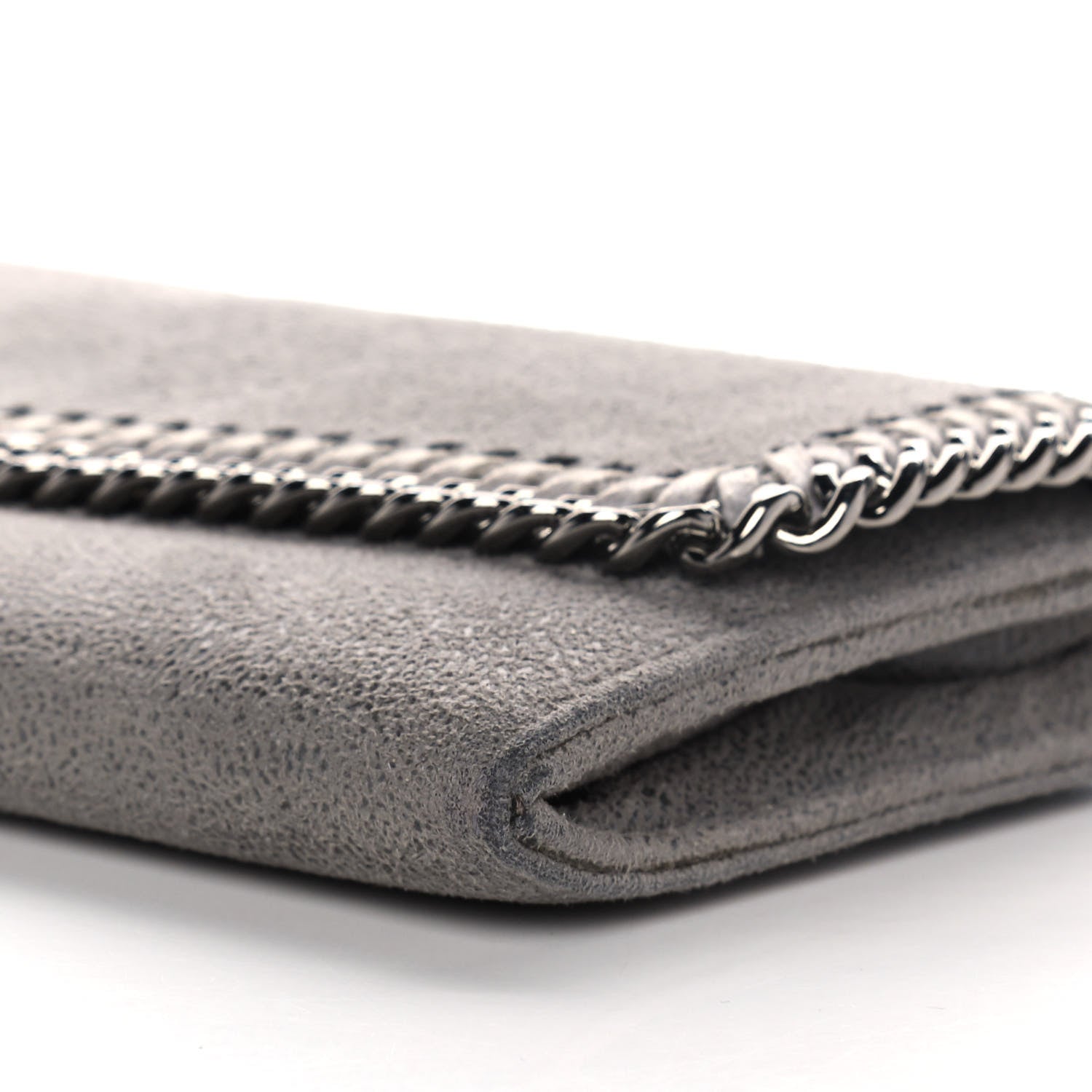 Stella McCartney Shaggy Deer Falabella Flap Wallet Grey 9 of 12