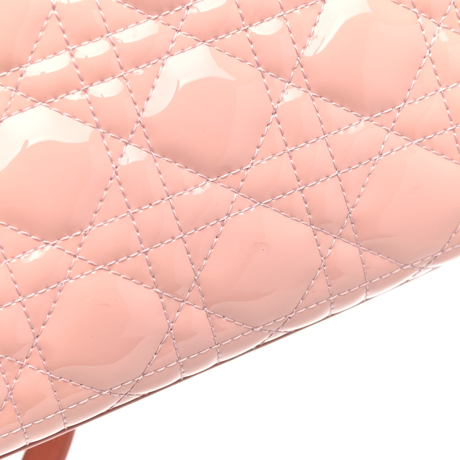 Christian Dior Patent Cannage Large Lady Dior Light Pink 10 of 13