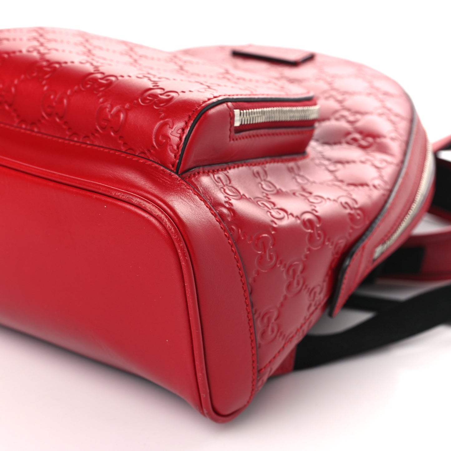 Guccissima Signature Small Day Backpack Hibiscus Red