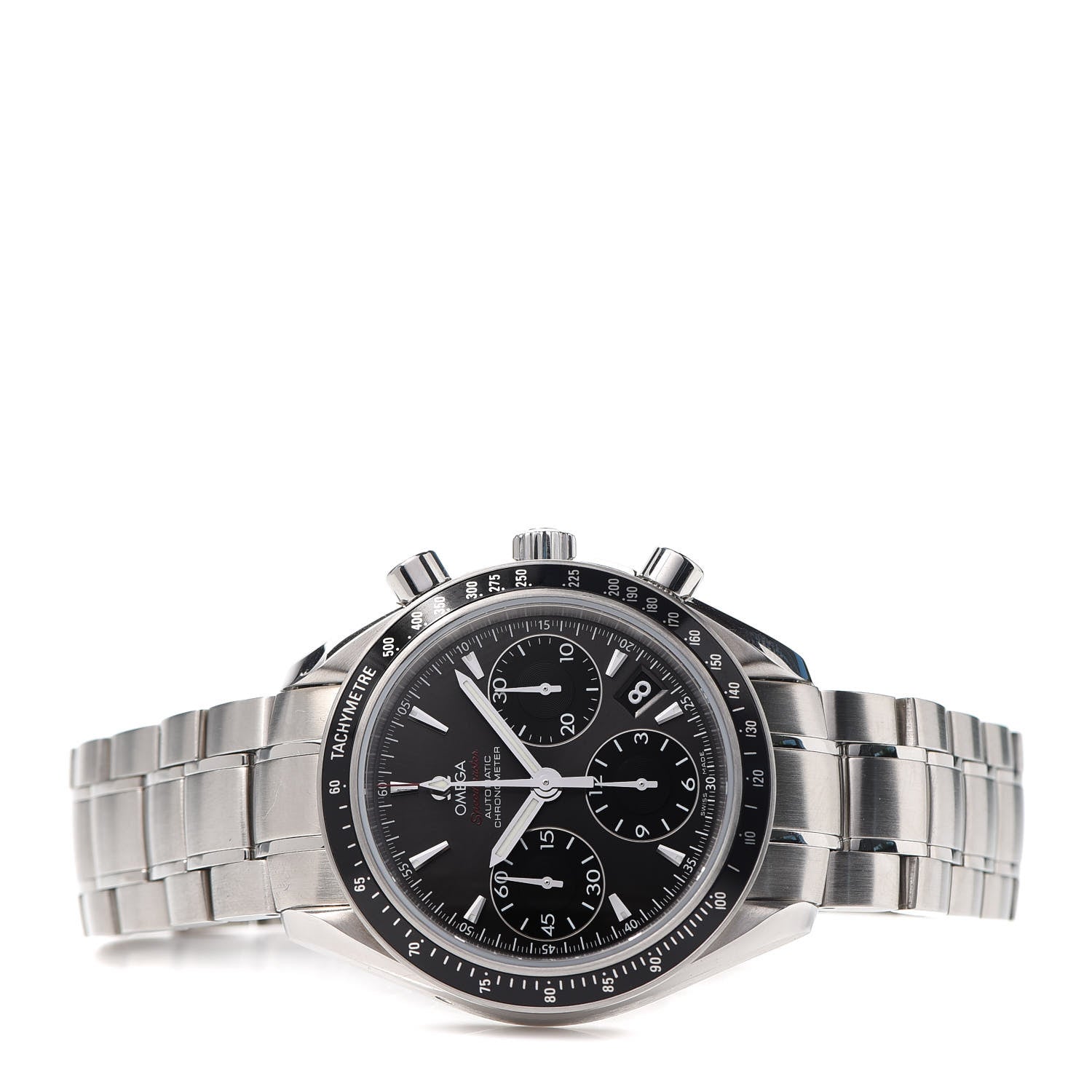 Omega Stainless Steel 40mm Speedmaster Date Chronograph Automatic Watch Grey 323.30.40.40.06.001 2 of 6