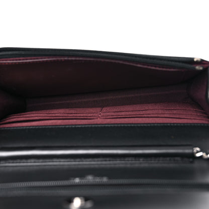 Chanel Lambskin Quilted Wallet On Chain WOC Black 5 of 14