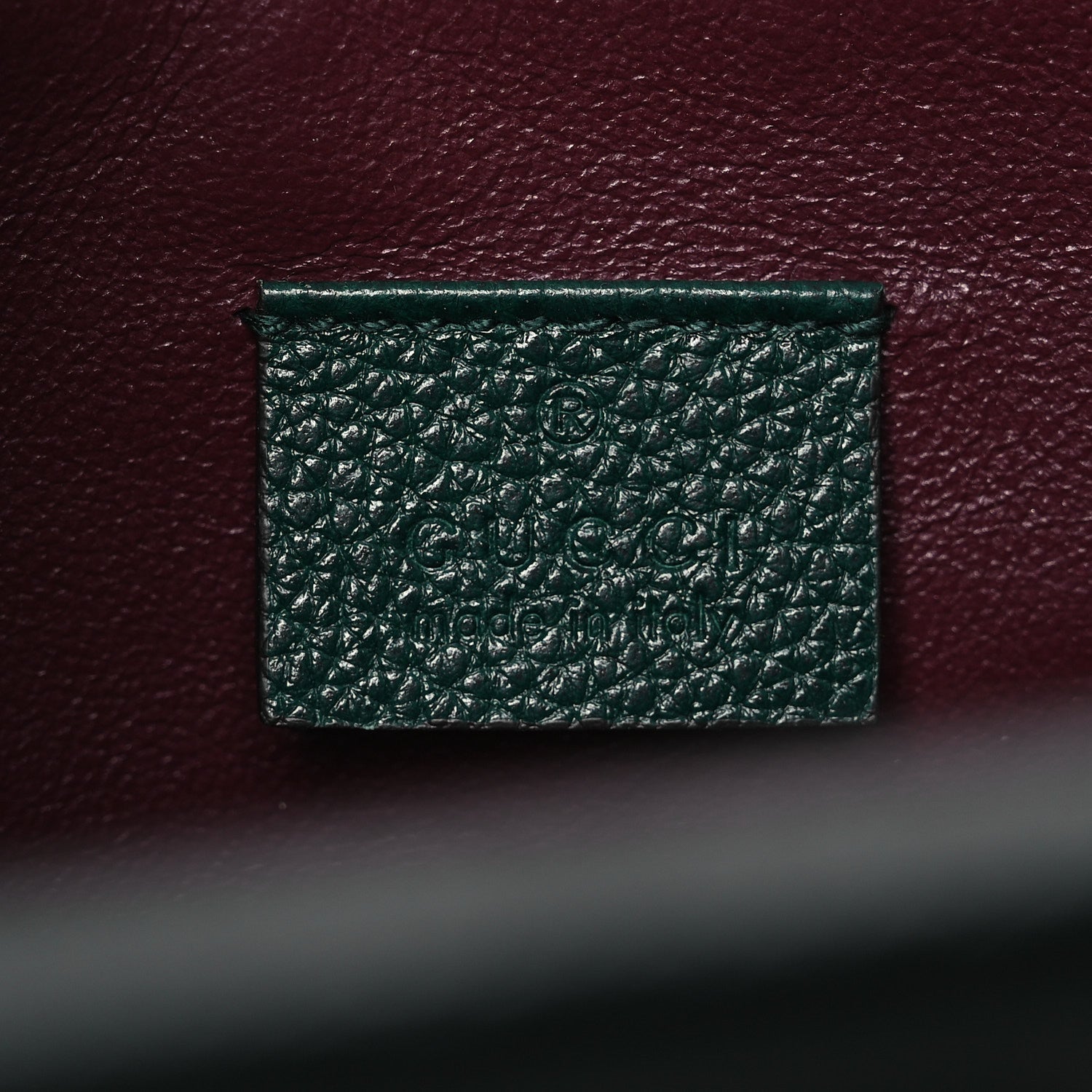 Gucci Grainy Calfskin Medium Zumi Top Handle Bag Vintage Green 7 of 16