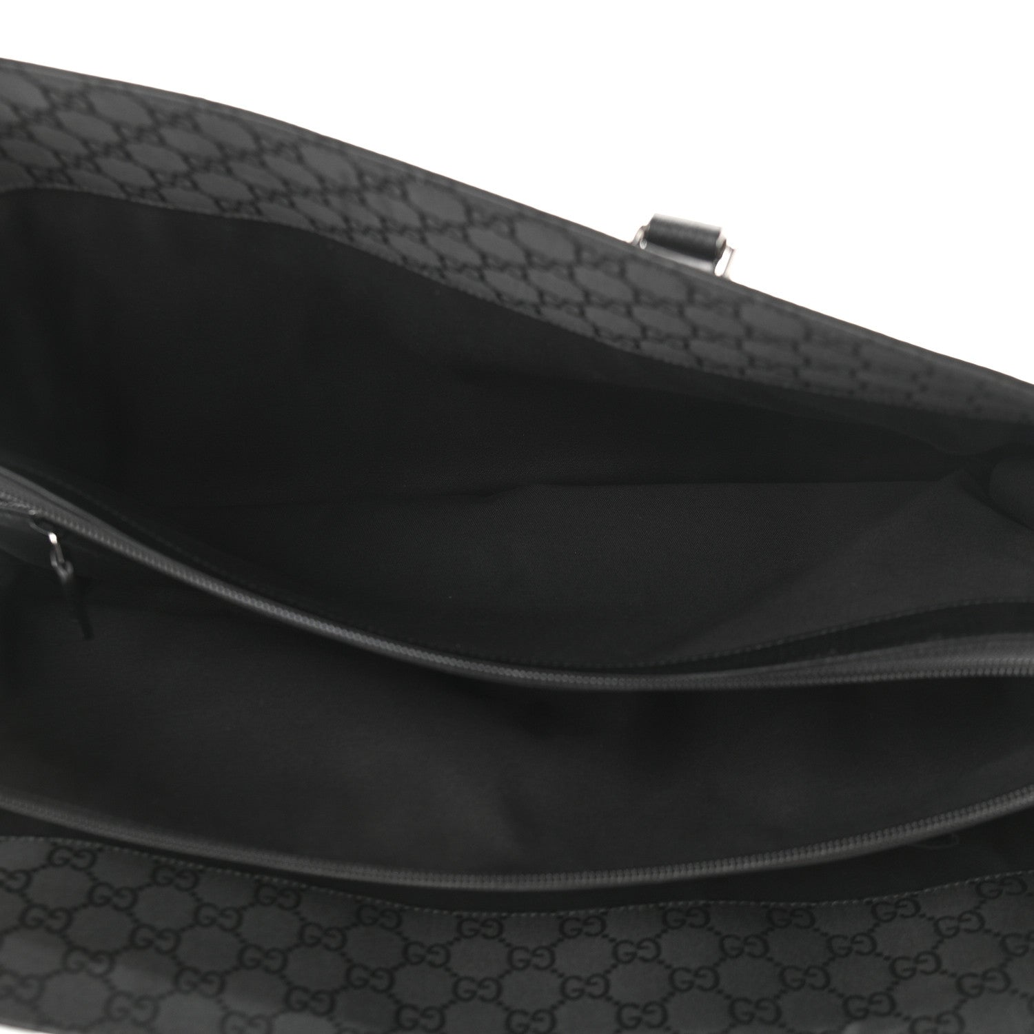 Gucci Nylon Monogram Executive Bag Black 5 of 11