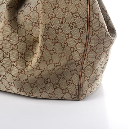 Gucci Metallic Monogram Large Sukey Tote Bronze 22 of 28