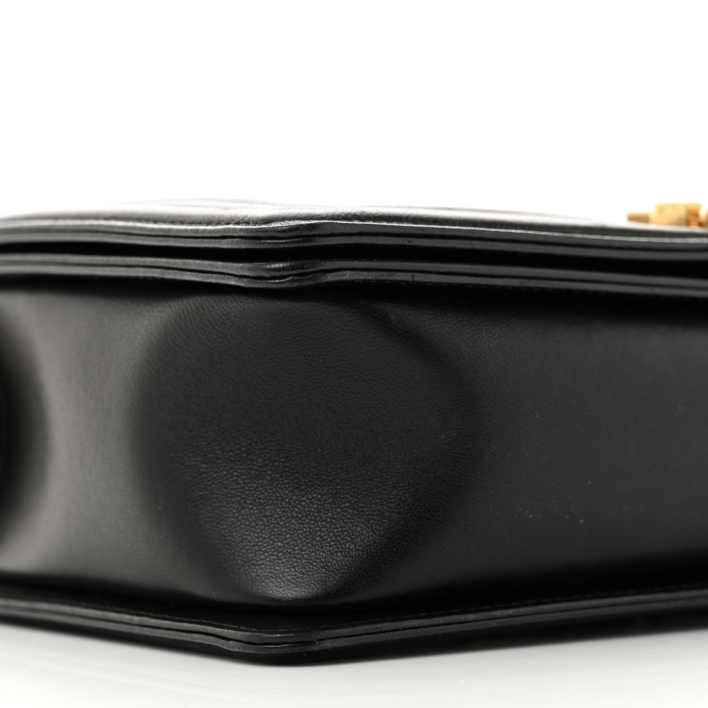 Lambskin Quilted New Medium Boy Flap Black