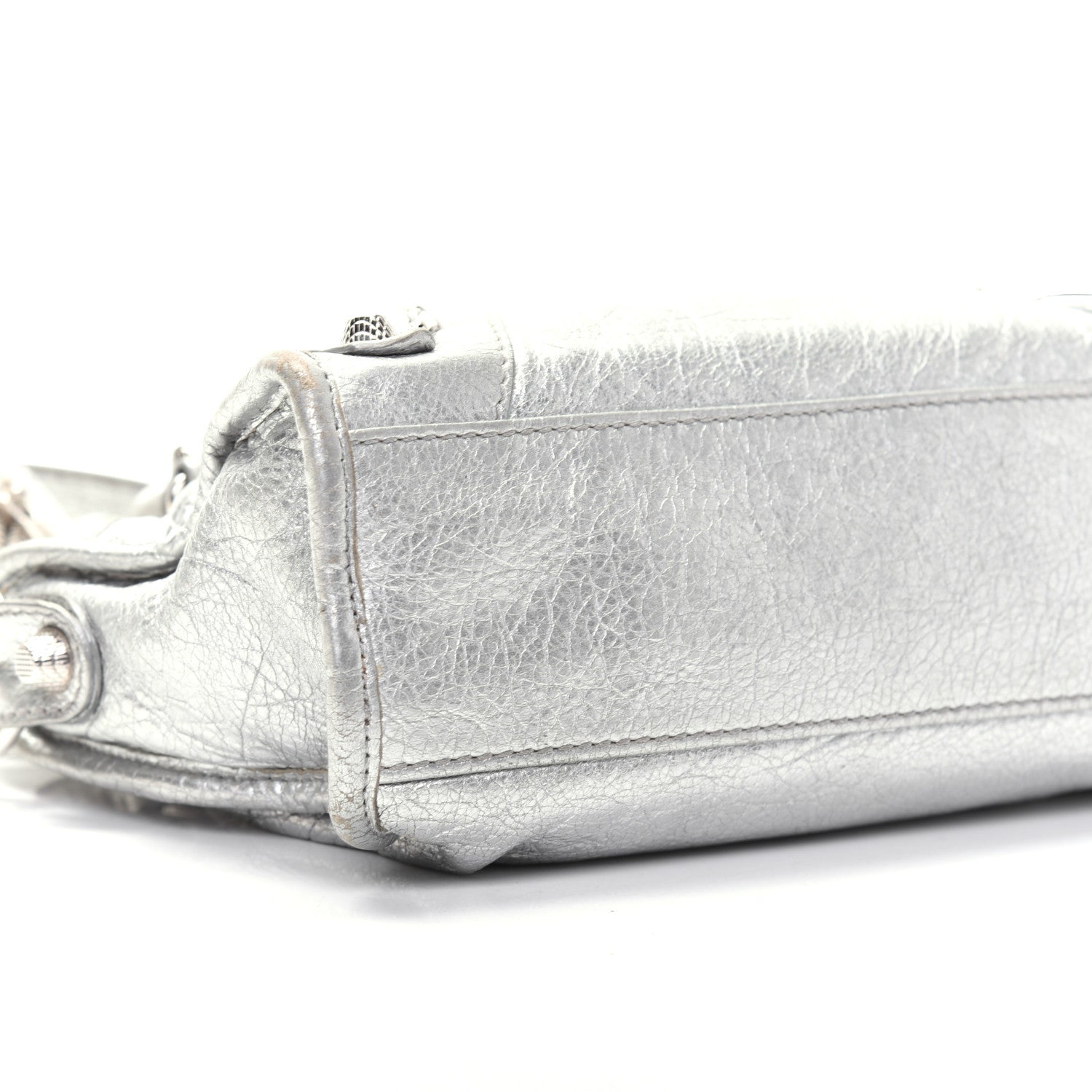Balenciaga Agneau Giant 12 Silver Hardware Mini City Gris Aluminum 7 of 20