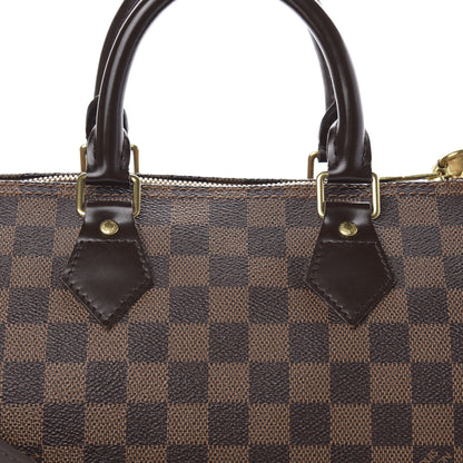 Louis Vuitton Damier Ebene Speedy Bandouliere 25 10 of 11