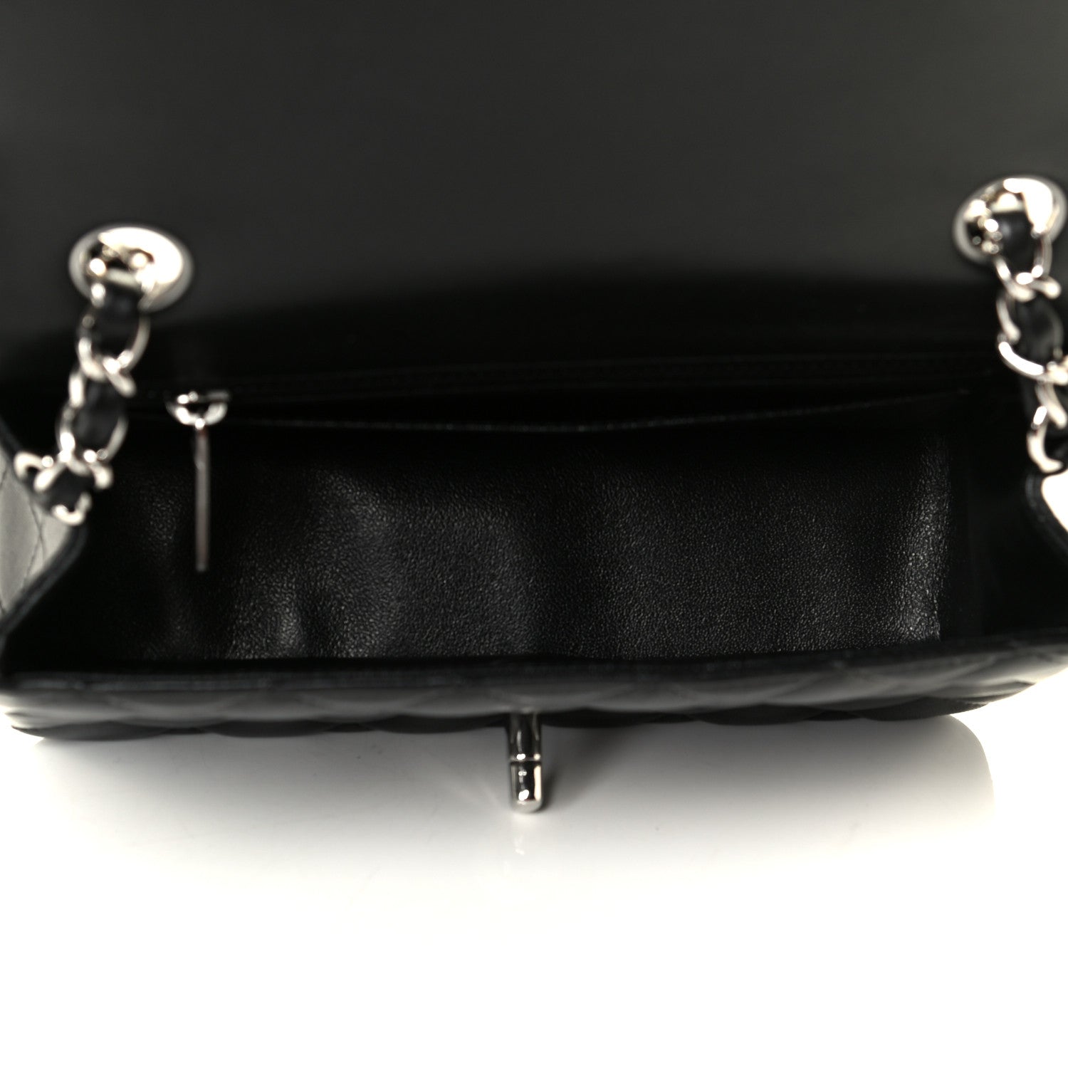 Chanel Lambskin Quilted Mini Rectangular Flap Black 6 of 22