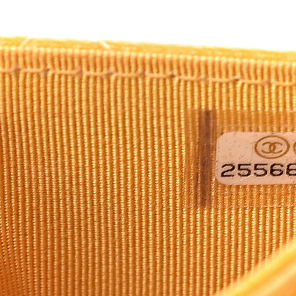 Chanel Caviar Quilted Flap Card Holder Yellow 8 of 9