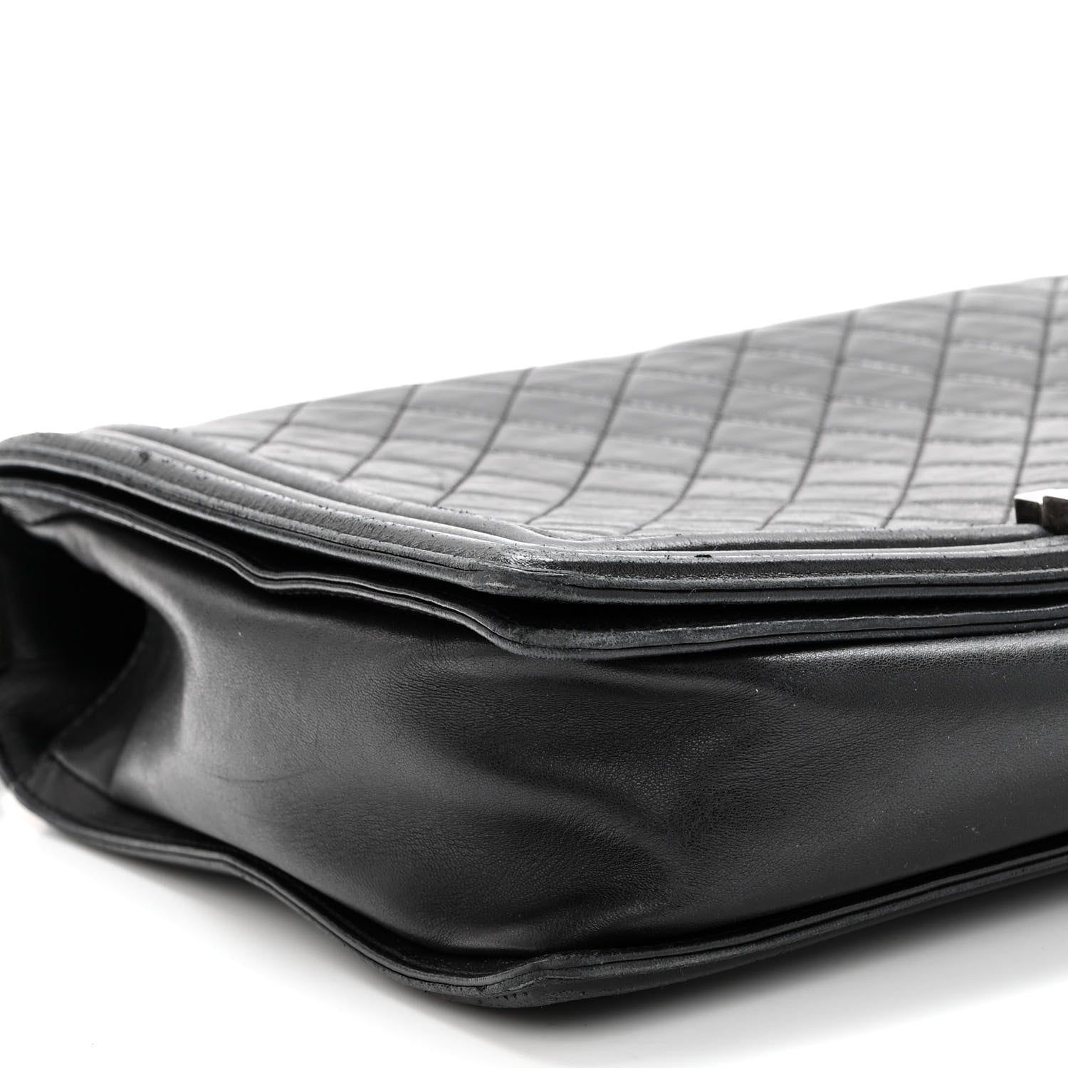 Chanel Lambskin Quilted Large Boy Flap Black 8 of 10