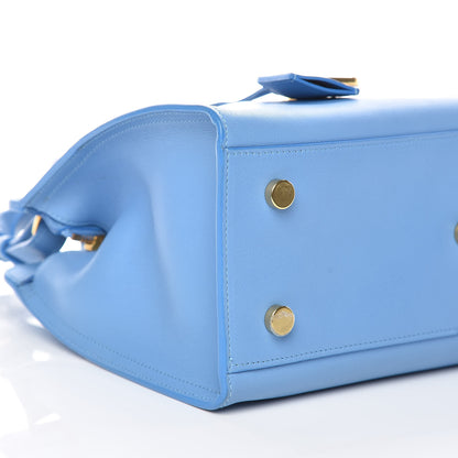 Saint Laurent Calfskin Monogram Baby Cabas Blue Glacier 5 of 9