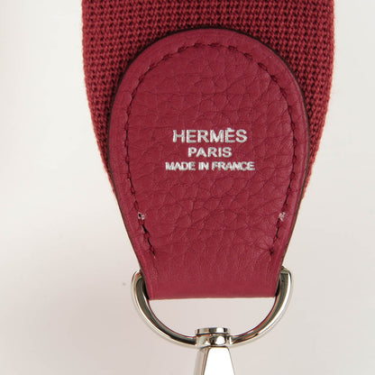 Hermes Toile Fjord Shoulder Strap Bois de Rose 4 of 5