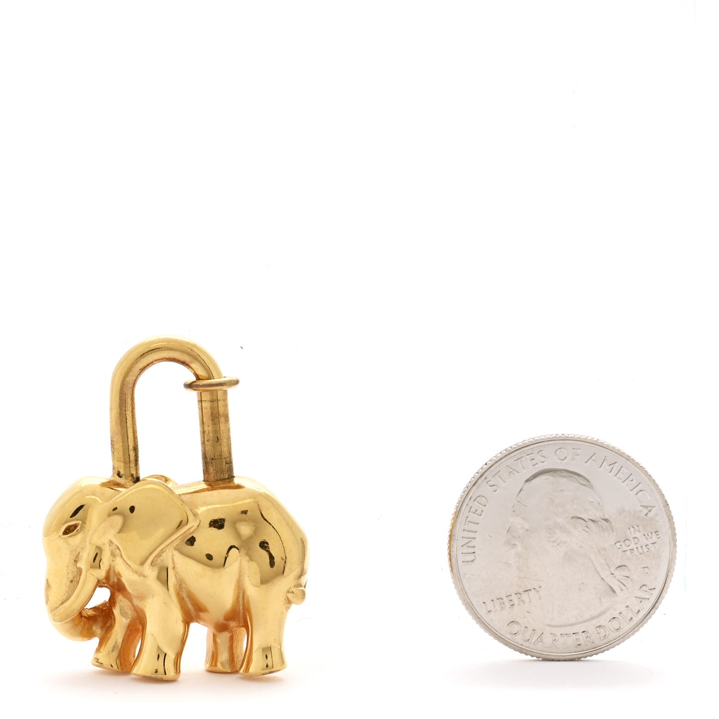 Permabrass Elephant Cadena Lock Gold