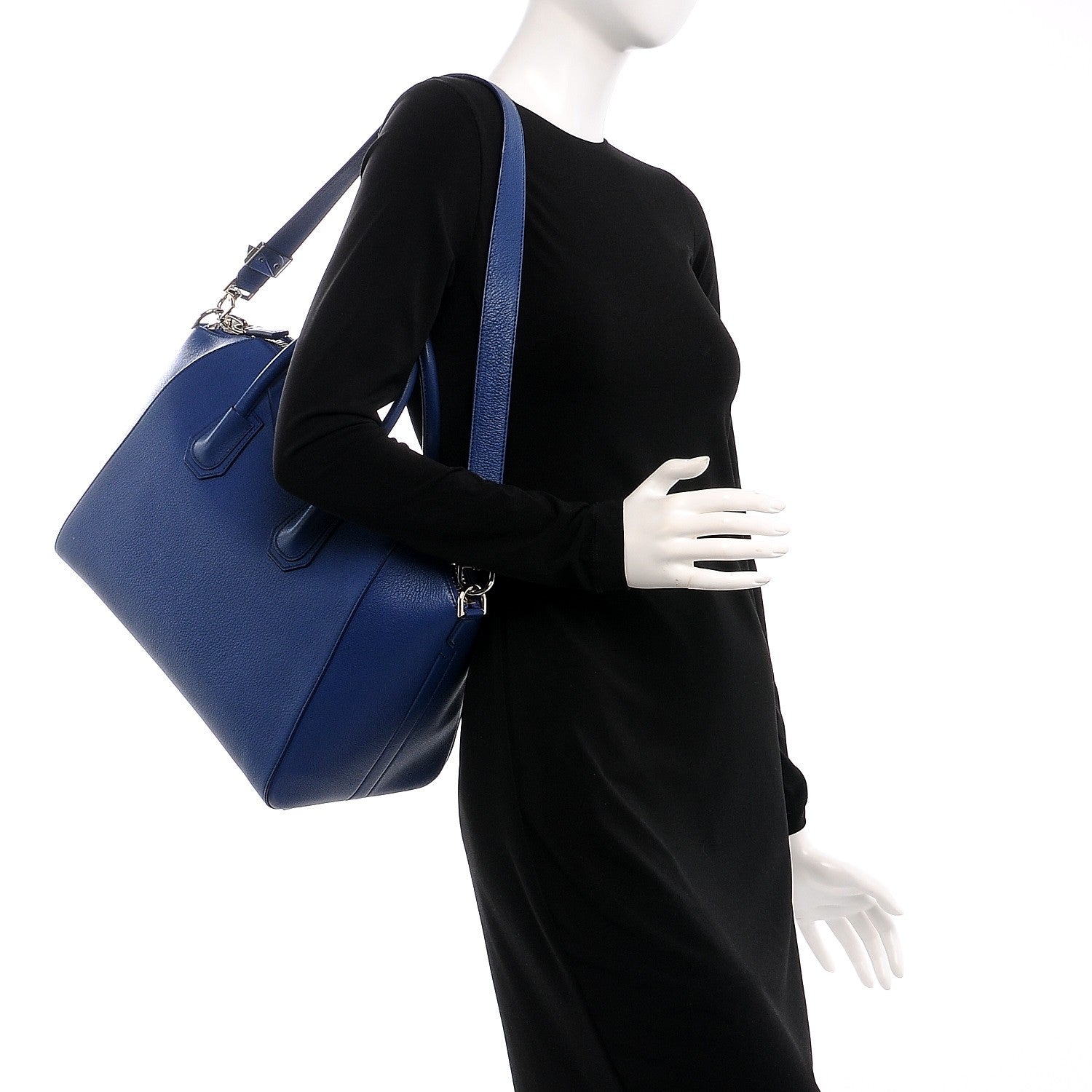 Givenchy Sugar Goatskin Medium Antigona Bright Blue 2 of 8