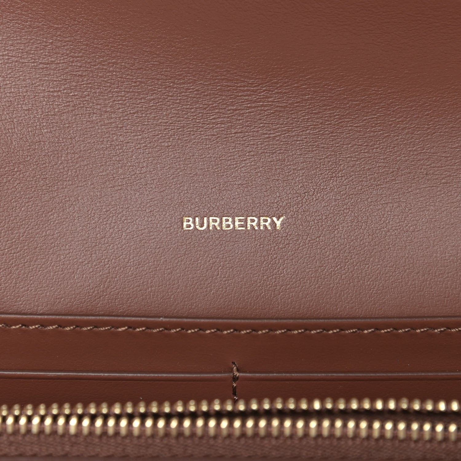 Burberry Vintage Check Grainy Calfskin Hanna Crossbody Tan 6 of 10