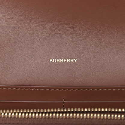Burberry Vintage Check Grainy Calfskin Hanna Crossbody Tan 6 of 10