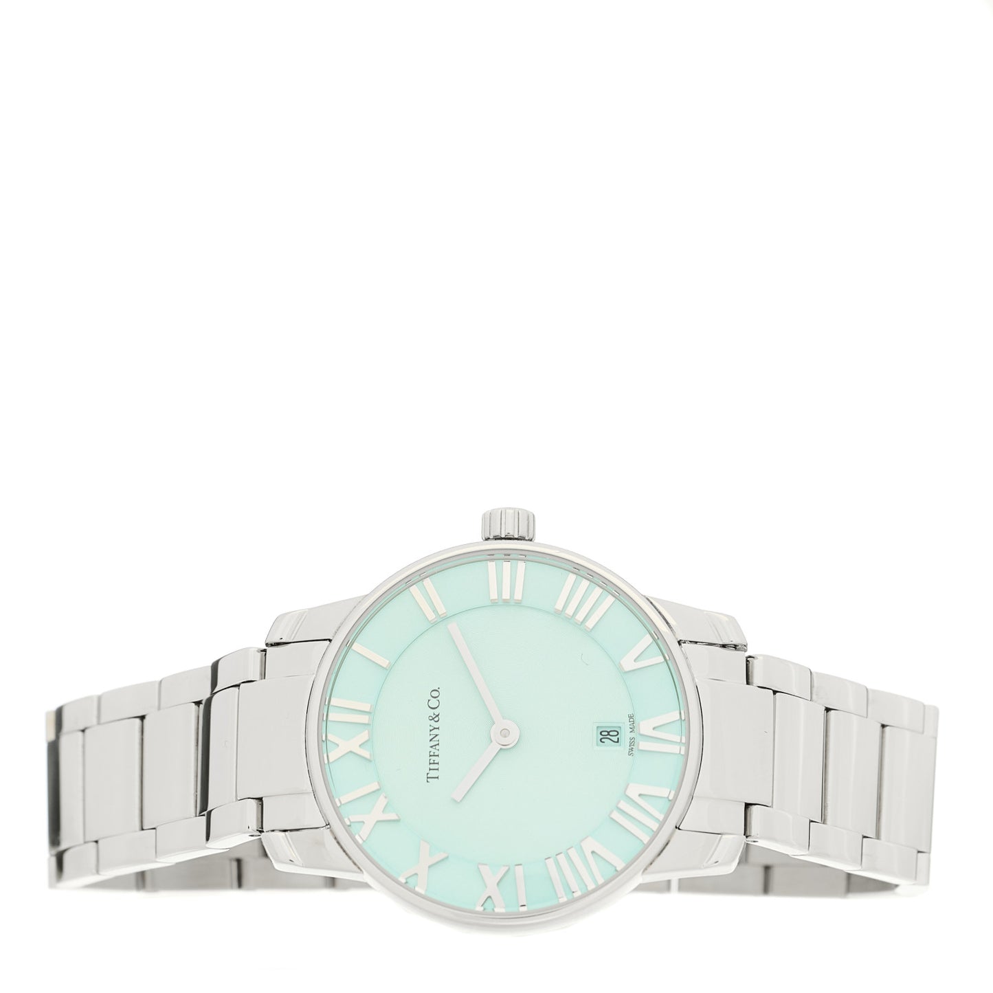 Stainless Steel 29mm Atlas 2-Hand Quartz Watch Tiffany Blue