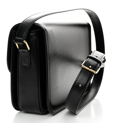 Celine Shiny Calfskin Medium Triomphe Black 3 of 12