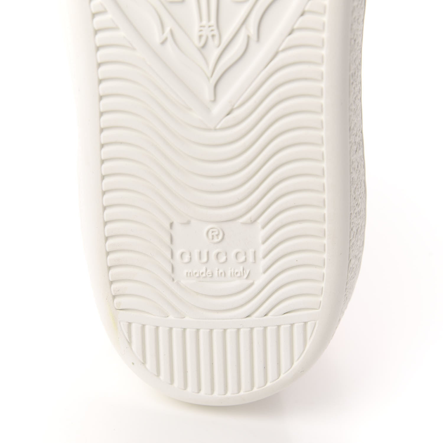Gucci Calfskin Ayers Web Bee Embroidered Womens Ace Sneakers 38.5 White Green 8 of 10
