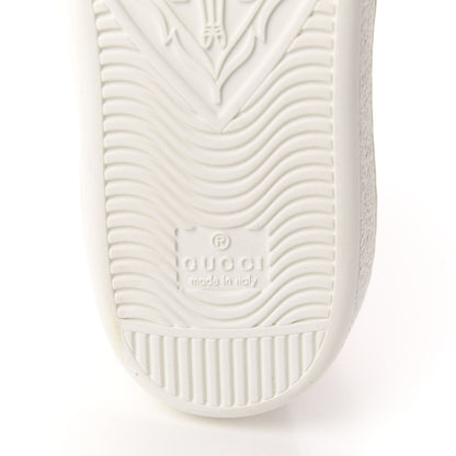 Gucci Calfskin Ayers Web Bee Embroidered Womens Ace Sneakers 38.5 White Green 8 of 10