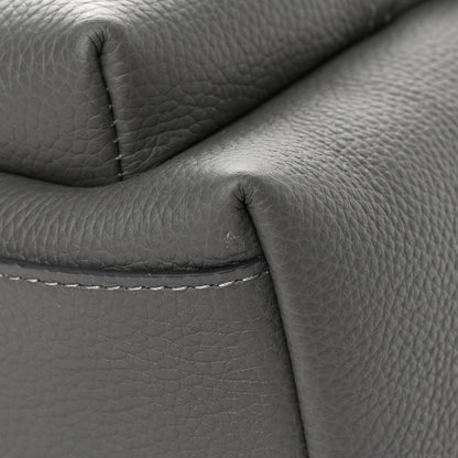 Burberry Calfskin Logo Embossed Backpack Charcoal Grey 10 of 11