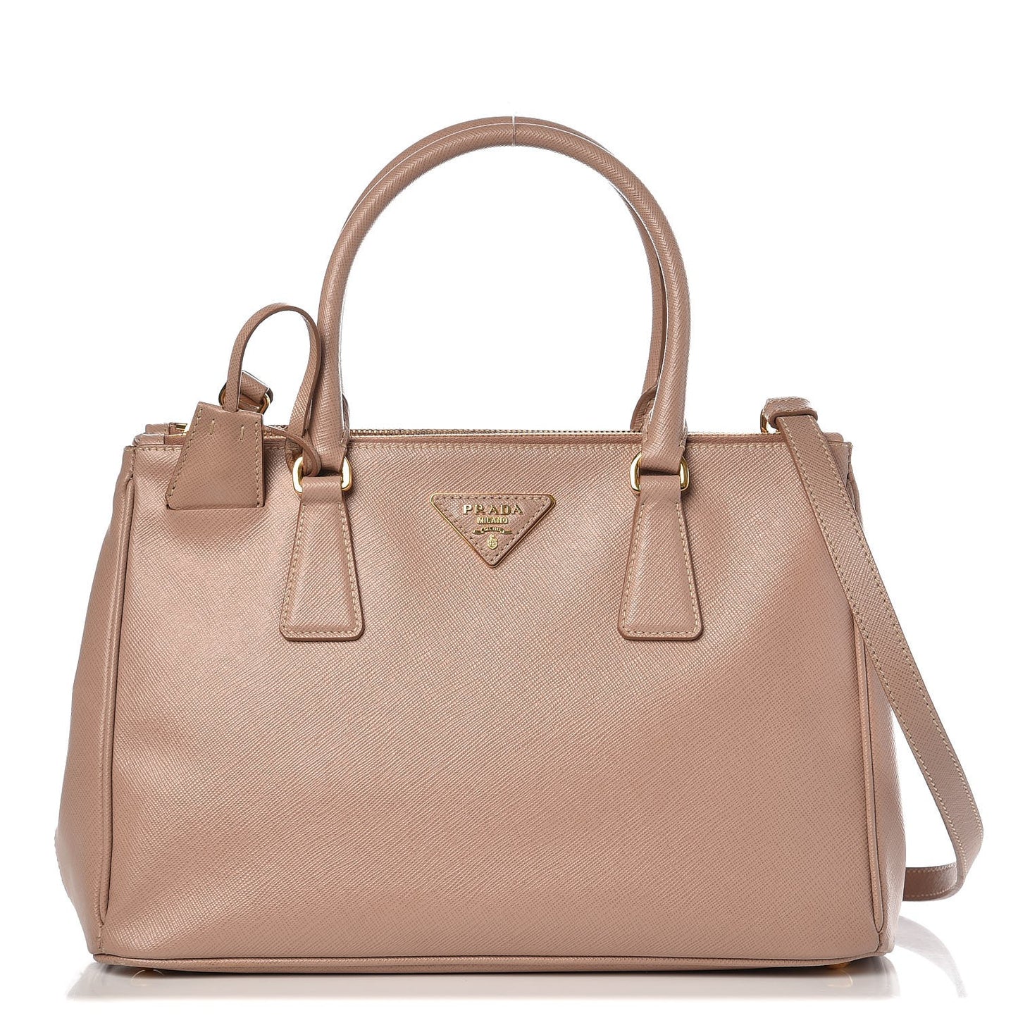 Saffiano Small Galleria Double Zip Tote Cammeo