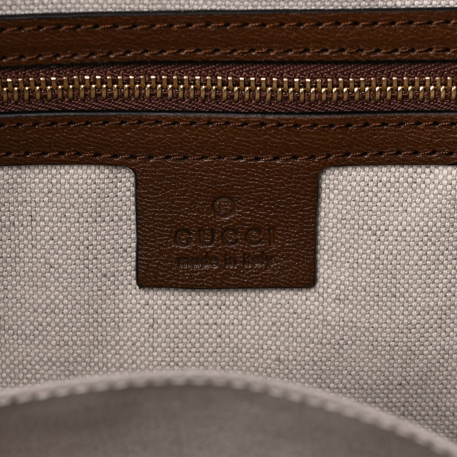 Gucci Monogram Calfskin Large Horsebit 1955 Tote Bag Beige Brown Sugar 6 of 10