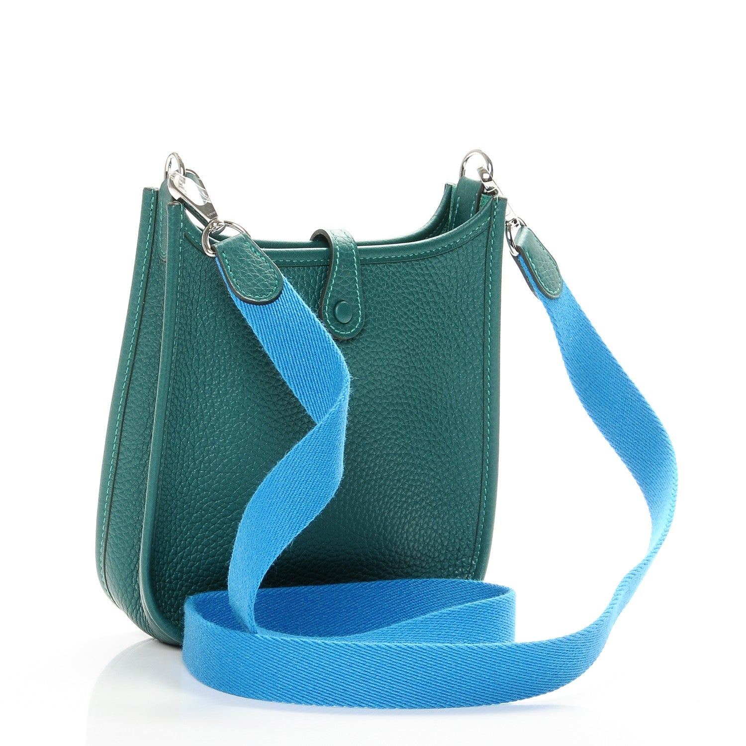 Hermes Taurillon Clemence Amazone Evelyne TPM Malachite Zanzibar 3 of 6